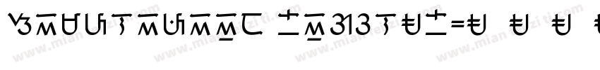 Simplified Regular字体转换